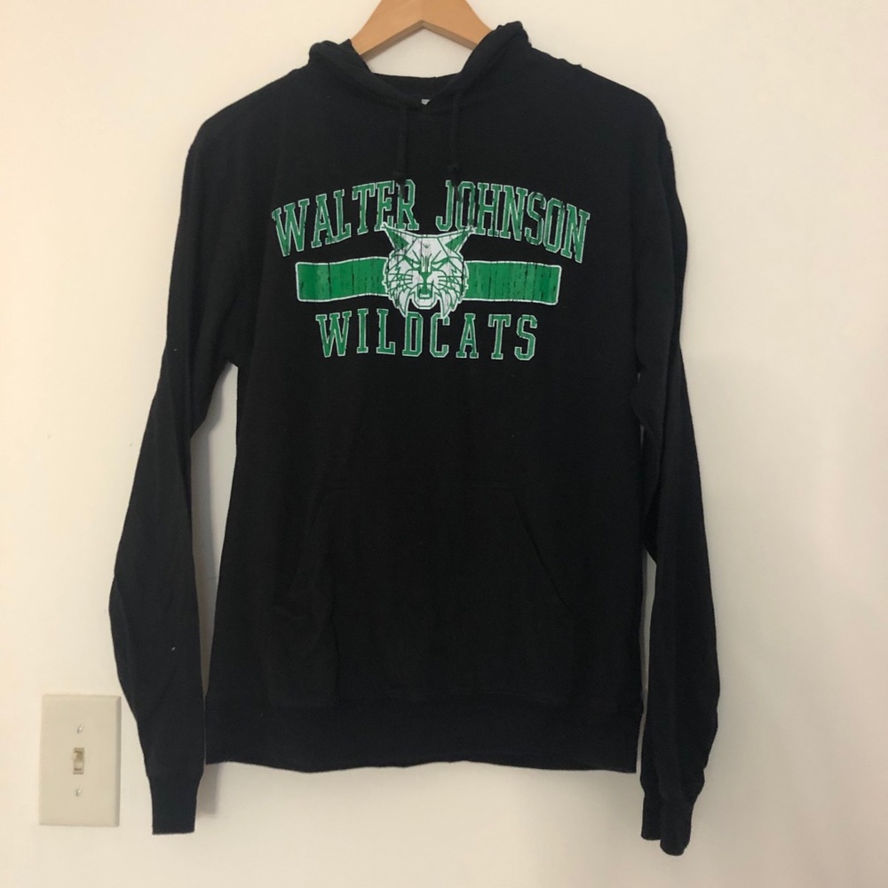 Green and Black Cotton Hoodie Shirt Size Small